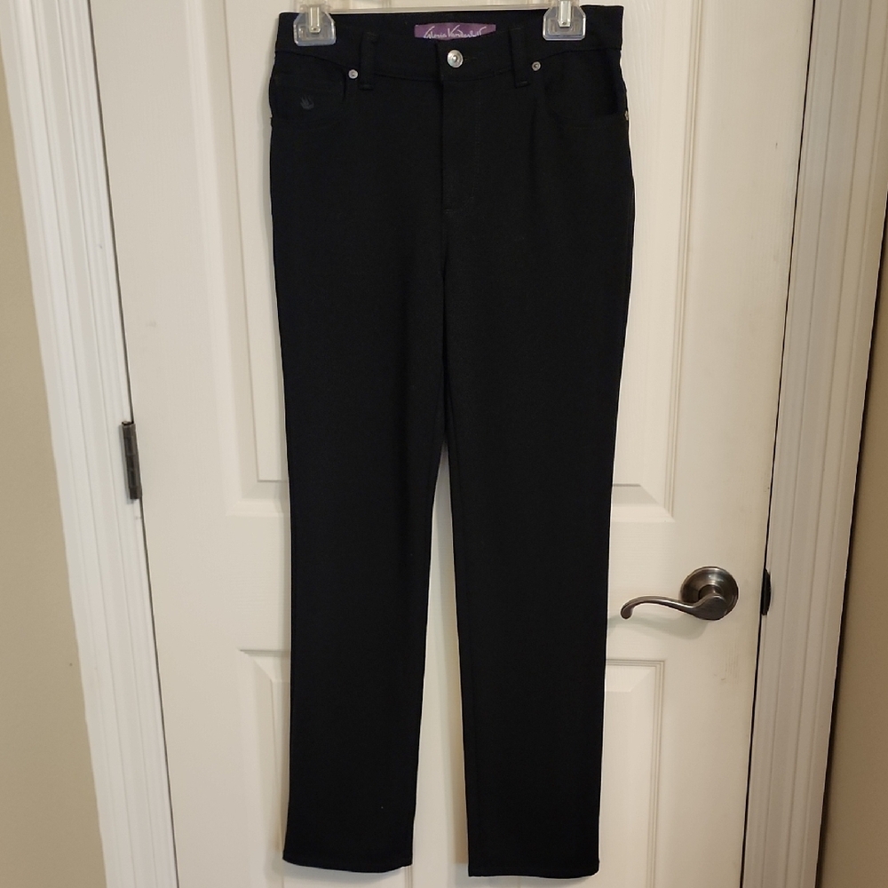 Gloria Vanderbilt Amanda Black Straight-Leg Pants